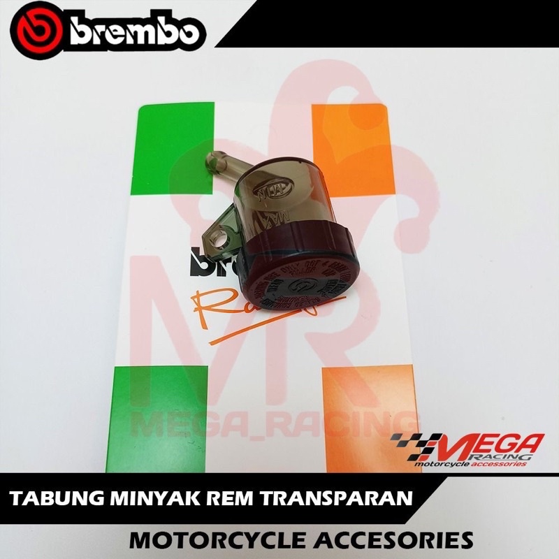 TABUNG MINYAK REM MINI SMOKE | BISA DIPASANG DEPAN &amp; BELAKANG - UNIVERSAL MEGA PRO , PCX,CBR150R,NMAX,SATRIA,FU,NINJA,R,RR,ADV,LEXY,JUPITER,MX,VIXION,CBR,CB,XRIDER,BEAT,MIO,SCOOPY,VARIO,VEGA,ZR,TABUNG MINYAK MASTER REM / TONJOKAN MASTER REM BOTOL OLI REM