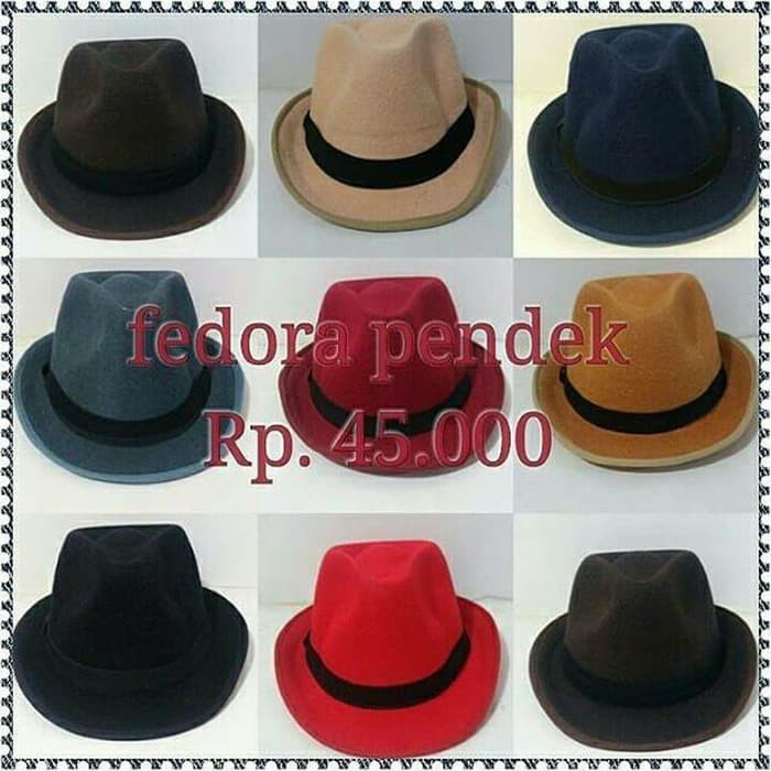 CETAK NAMA fedora anak warna warni bludru halus