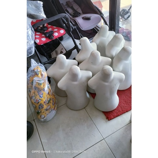 patung baju manekin kepala anak bukan dewasa pl preloved second mulus toko baby bayi putih