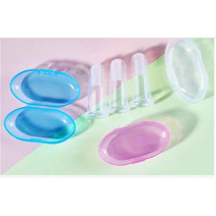 Bekasi! Babyfb Sikat gigi tangan bayi dan anak bahan silikon/baby kids silicone finger toothbrush-5