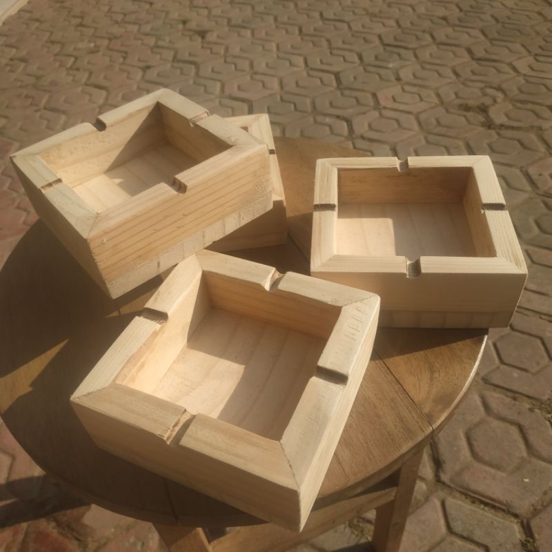 Souvenir ASBAK KAYU Ashtray Aesthetic / Asbak Cafe / Asbak kedai kopi