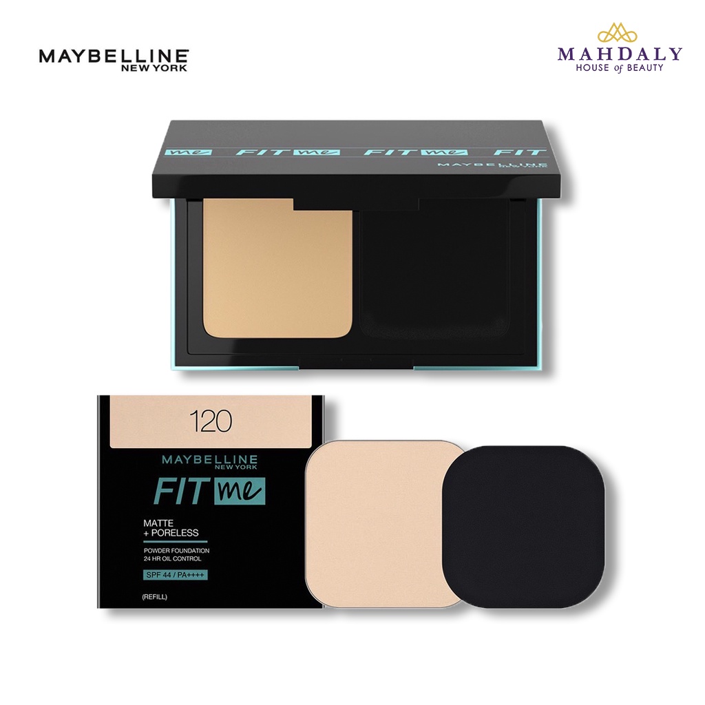 MAYBELLINE Fit Me 24HR Oil Control Powder Foundation - Refill - Makeup Bedak Kosmetik