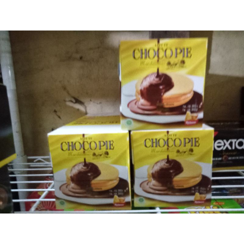 

Lotte Chocopie Marshmallow 28 gram (1 pack isi 12 pcs)