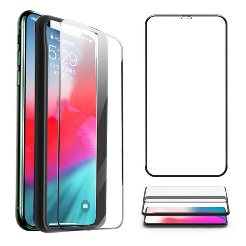 Dllencase 2PCS Pelindung Layar Tempered Glass Full Cover Untuk iPhone A083