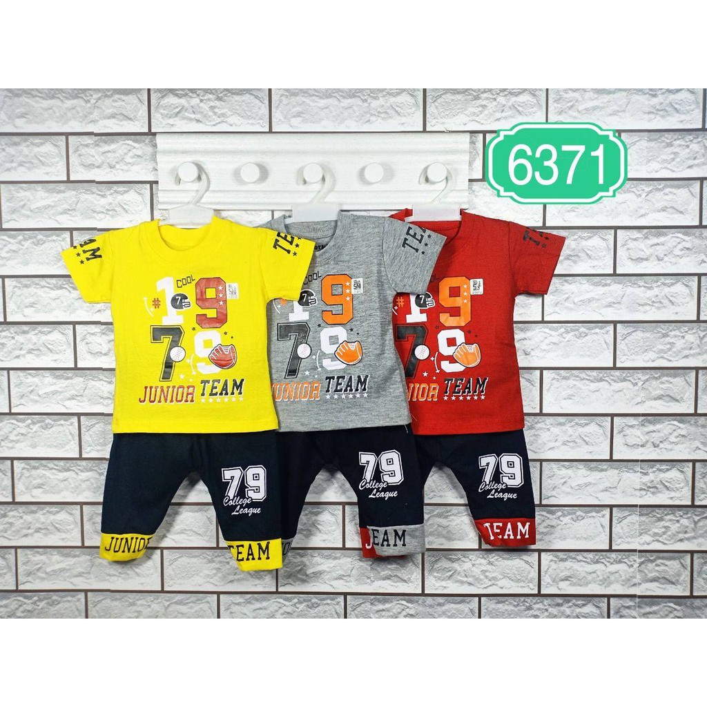 Little Tootsie Baju Anak Setelan Kaos Dan Celana Lutut Katun Sablon All Size