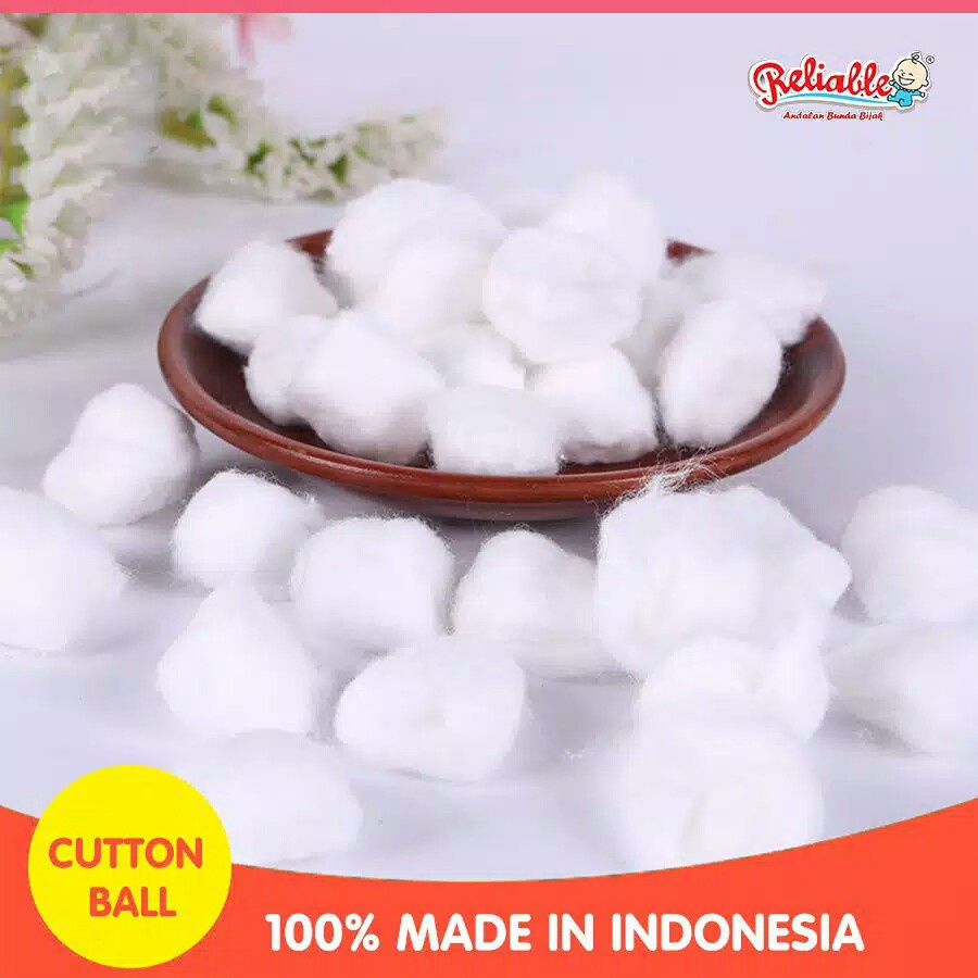 Cotton Ball Reliable 100`s/ Kapas Bola Bayi