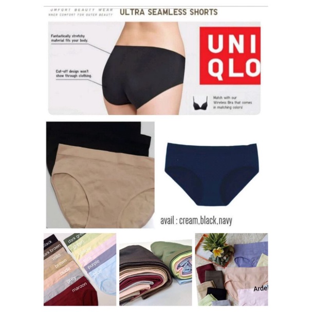 Celana Dalam Wanita UNIQLO Pants Paket/Isi 3 Pcs Original Branded