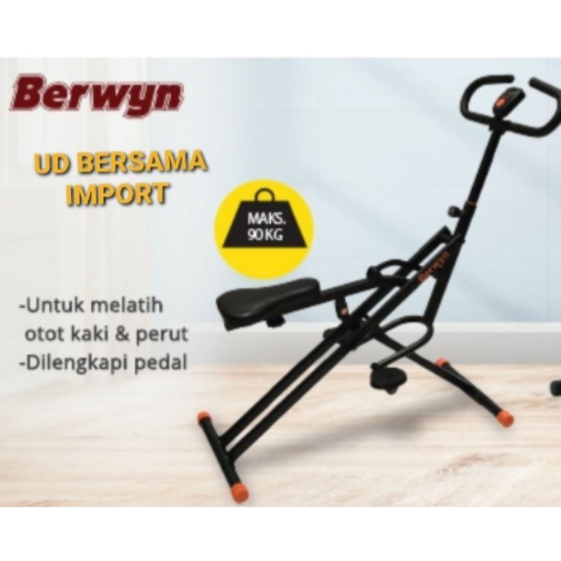 BERWYN body crunch alat gym fitness bentuk otot kaki perut lengan