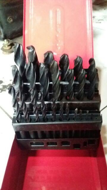 Merah Mata Bor Besi Set 25 Pcs Hss Twist Drill Bit 1 - 13 Mm Sm Mollar