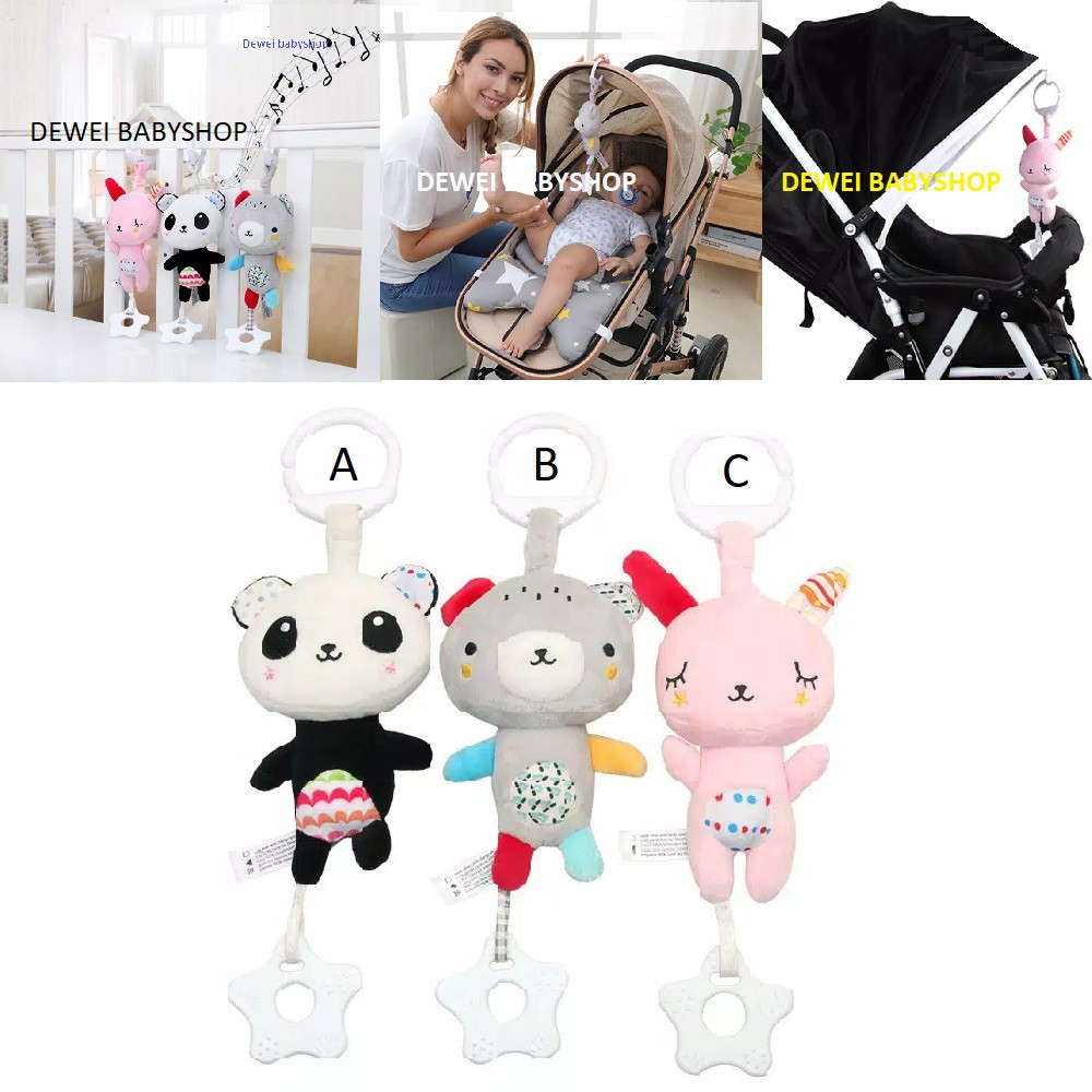 Mainan Anak Bayi Boneka Musik Gantung Kereta ( Baby Music Stroller Doll Stoller Toy )