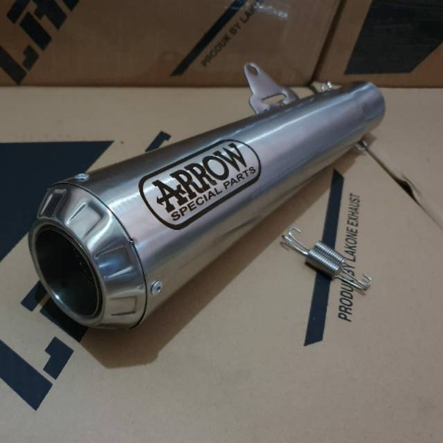 KNALPOT RACING ARROW TITAN SILENCER ONLY universal 2inch 51mm ninja 250 R 250 FI r25 cbr r15 mt25