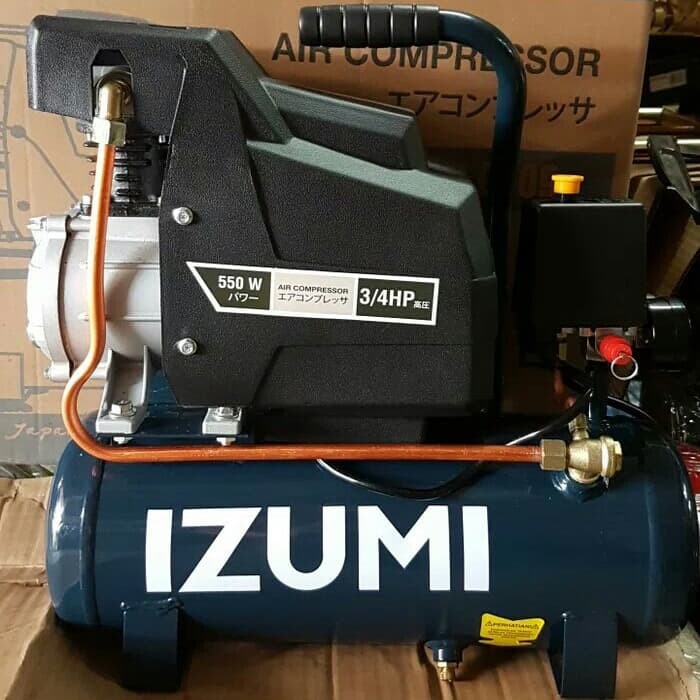 Mesin Kompressor Oilless3/4 HP 9L Izumi Kompresor Oilless Angin