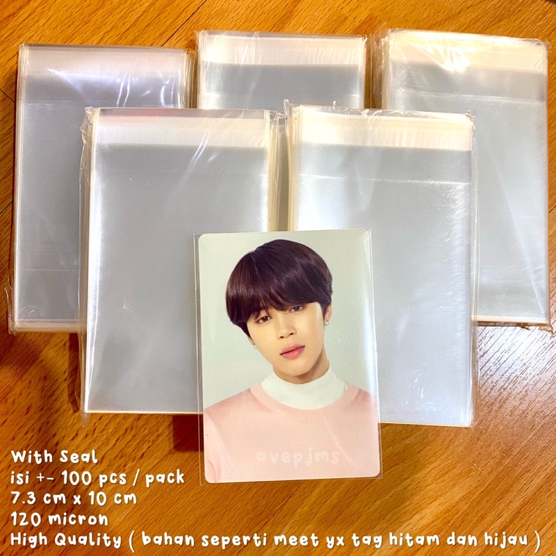 [ READY STOCK ] Inner Sleeve Innersleeve MPC Mini photocard with seal isi 100 pcs ukuran 7.3 x 10 cm