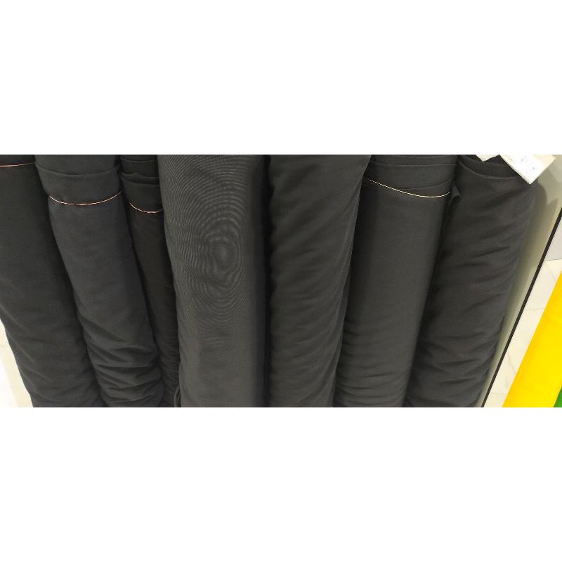 kain celana jet black LQ