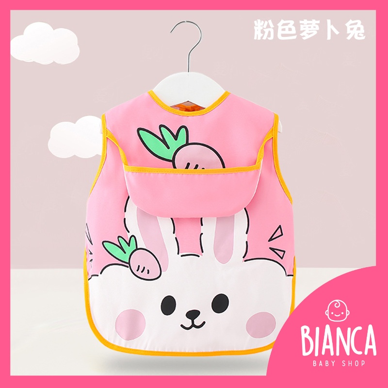 BIANCA - Bibs Anak Tanpa Lengan PANDA BUNNY TIGER SERIES