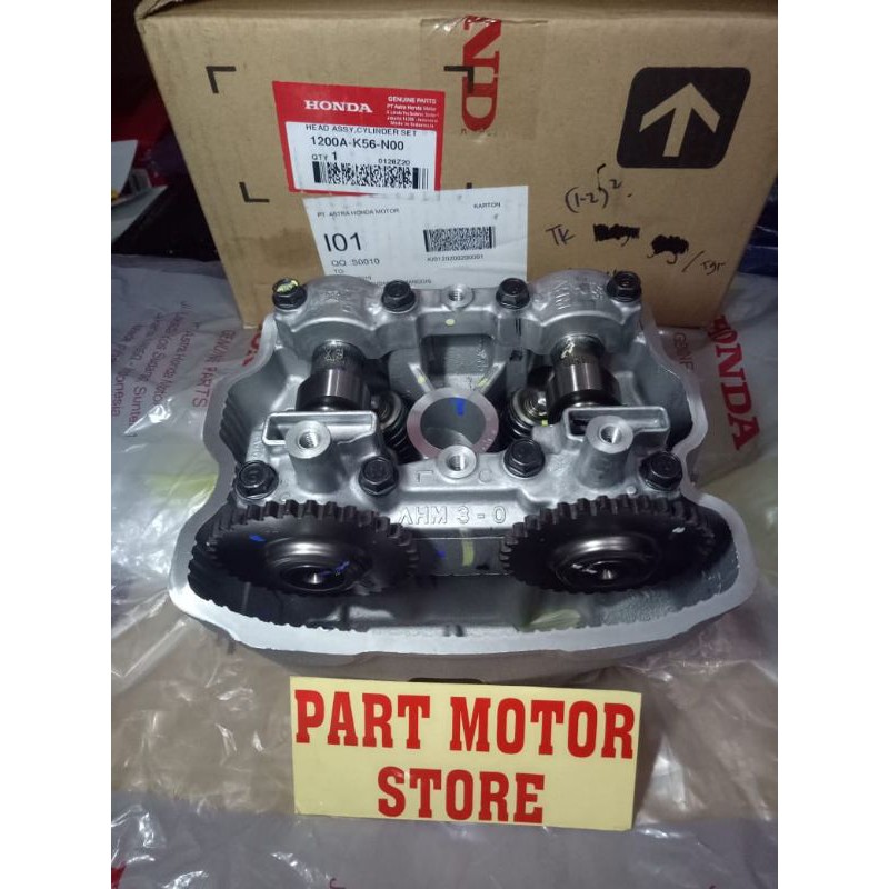 BLOK HEAD CB150R LED BLOK CYLINDER HEAD K56 CBR150 NEW LED ASLI ORIGINAL HONDA 1200A-K56-N00