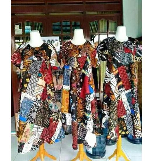 [KLB.27Jn22в] Daster Kain  perca sambung jumbo