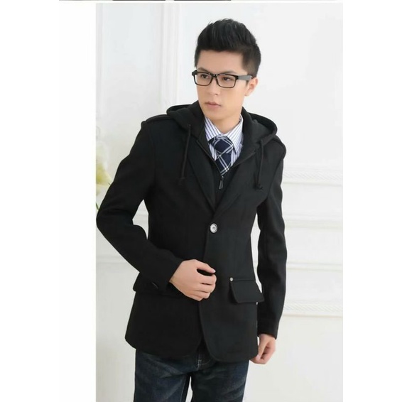 BLAZER HOODIE PRIA JAS BLAZER HOODIE FORMAL