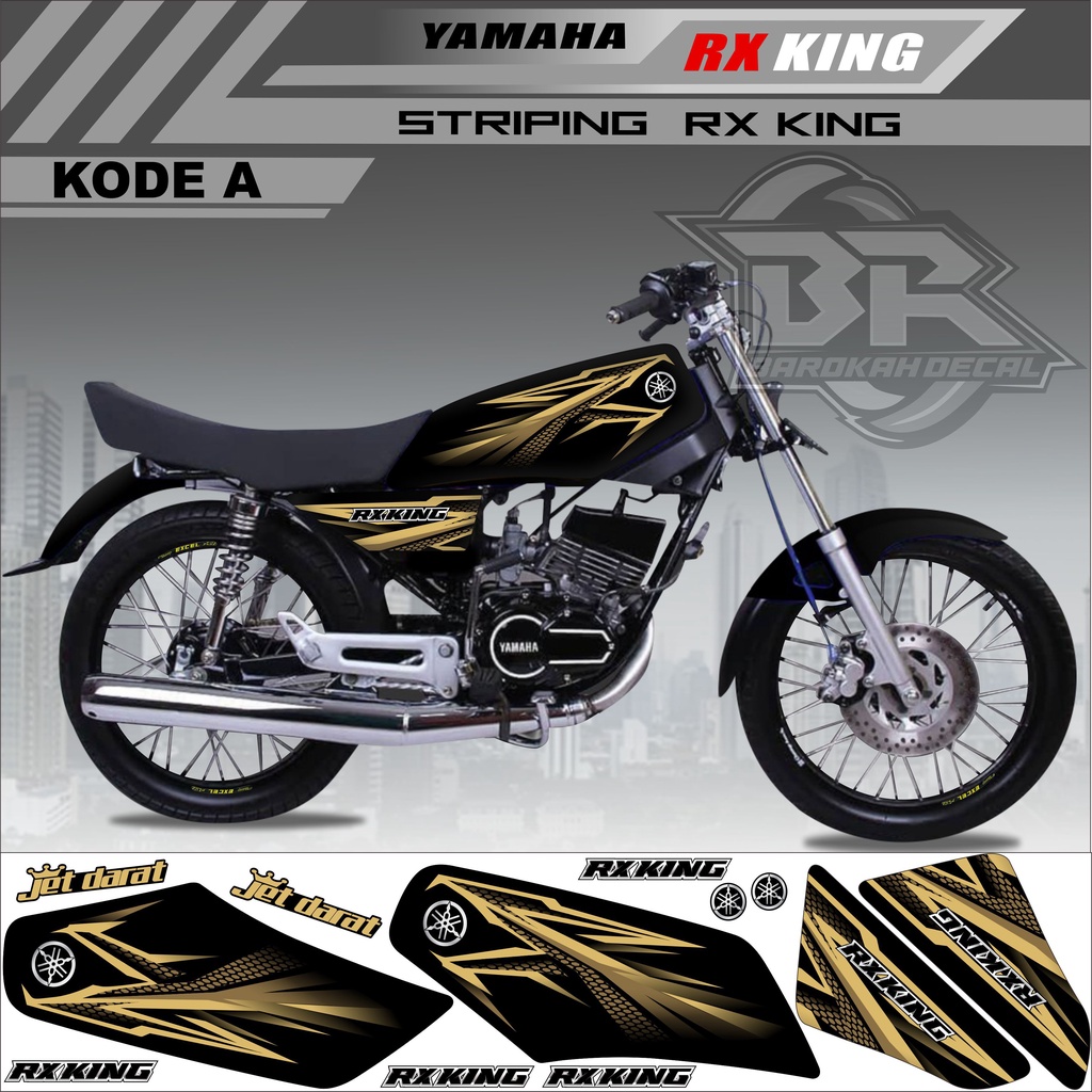 Sticker Rx King Variasi Stiker Lis Striping Rx King Kode A