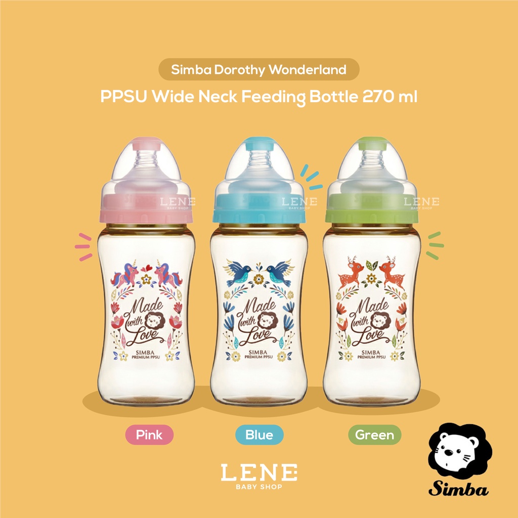 Simba Dorothy PPSU Wide Neck Feeding Bottle 270ml