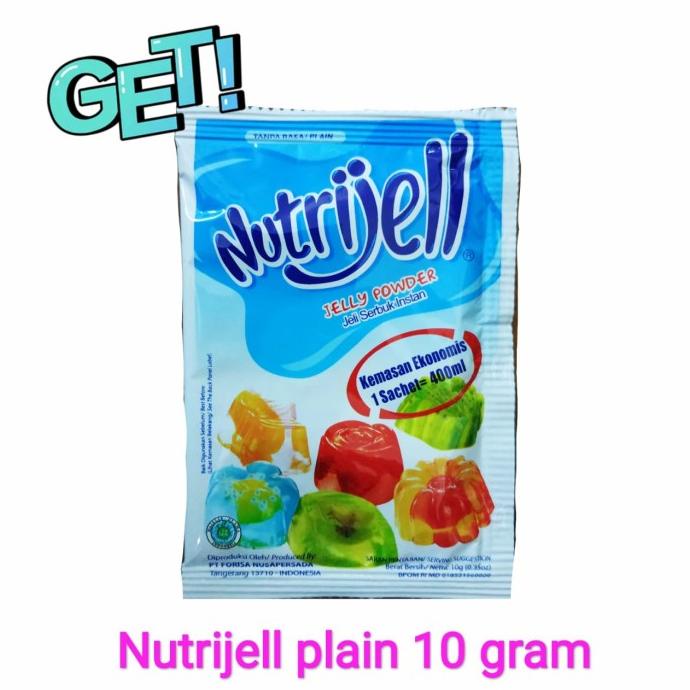 

Nutrijel Nutrijell Plain 10gr 10 gr Kecil BERGARANSI Kode 905
