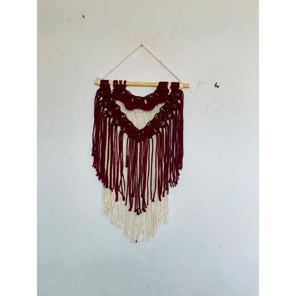 READY STOK) macrame Hiasan dinding keranga / macrame wall hanging (HD 067)