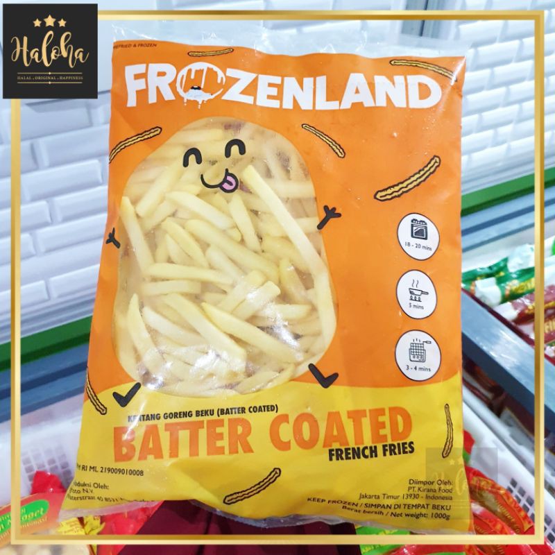 Frozenland French Fries Batter Coater Kentang Goreng 1 Kg