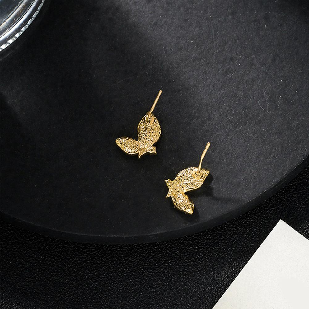 Needway Stud Earrings Temperamen Manis Kepribadian Lucu Perhiasan Fashion Logam