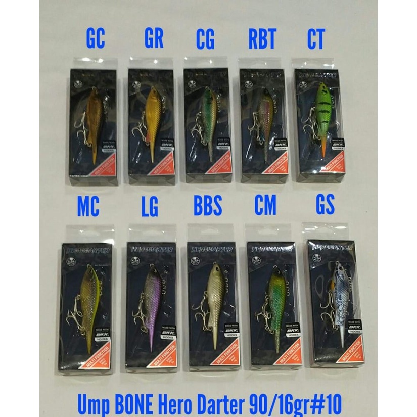 Lure Umpan Pancing BONE Hero Darter 90mm 16gr Hook Ada Kail Bisa COD Minow Alat Pancing Pancingan Ik