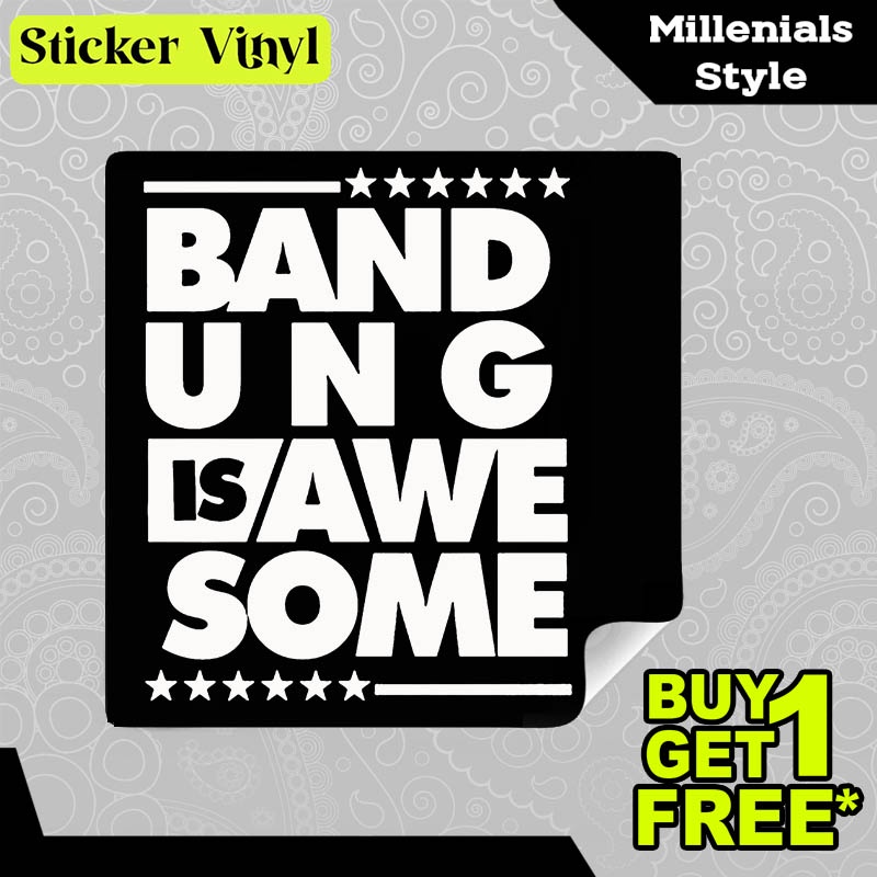 

Stiker Sticker Bandung is Awesome Kebanggaan Urang Sunda Desain Keren dan Kekinian Aesthetic Bahan Vinyl Satuan Anti Air