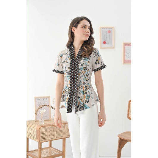 Atasan Batik 292 AZ/ Blouse Batik Wanita Modern