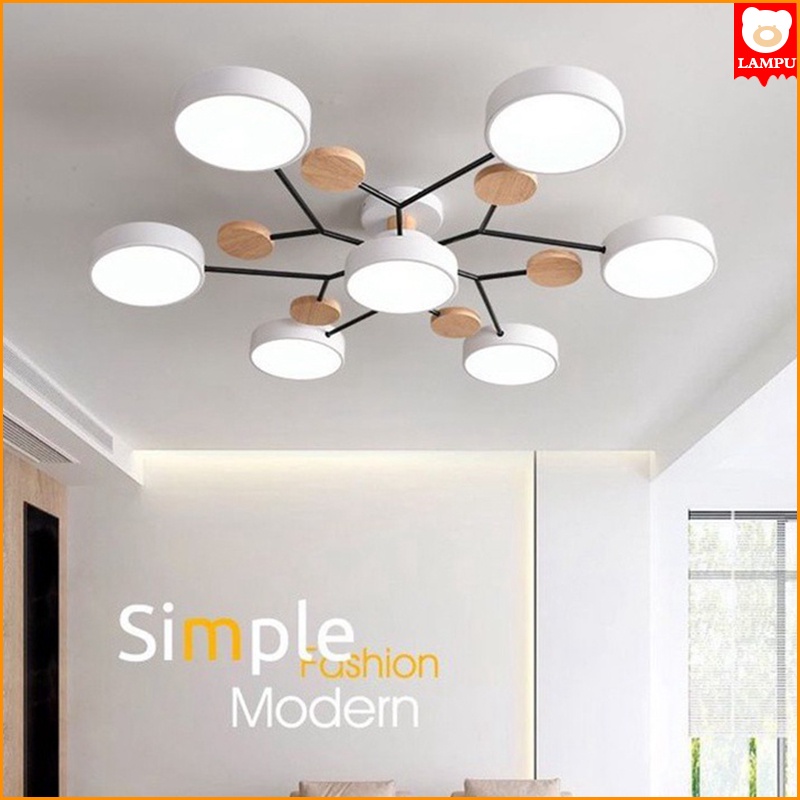 Lampu Gantung Minimalis LED Modern Lampu Hias Gantung Minimalis Plafon Lampu Gantung Gaya Nordic Mod