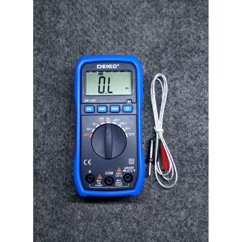 Multitester Multimeter Digital Dekko DM-148C + Temperature