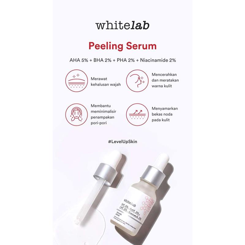 [ORI] Whitelab Peeling Serum AHA BHA PHA Cocok Digunakan untuk Pemula &amp; Kulit Sensitif I BPOM 20ml