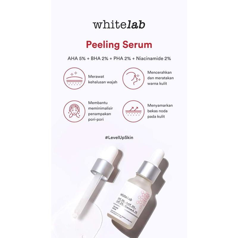 [ORI] Whitelab Peeling Serum AHA BHA PHA Cocok Digunakan untuk Pemula &amp; Kulit Sensitif I BPOM 20ml