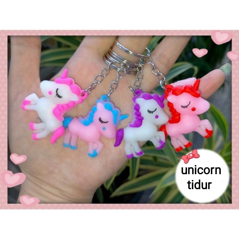 Gantungan Kunci Karakter Lucu Gantungan Kunci Unicorn Hello Kitty Kuda Poni Koleksi Kado Hadiah Anak Gantungan Kunci