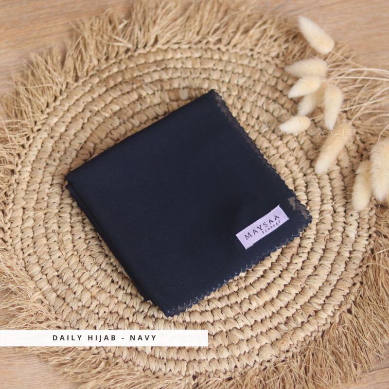 Katalog DAILY HIJAB SQUARE/ POLYCOTTON /Bella square-Navy