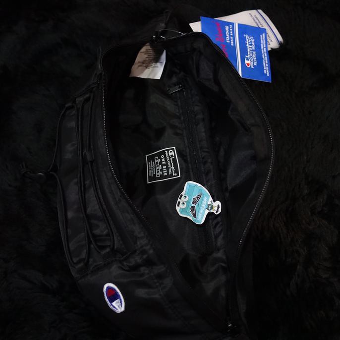 champion reverse weave large script logo waist bag