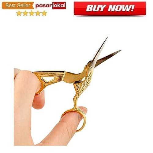 

PL - Gunting Unik Embroidery Pattern Stainless Steel Model 1 Golden