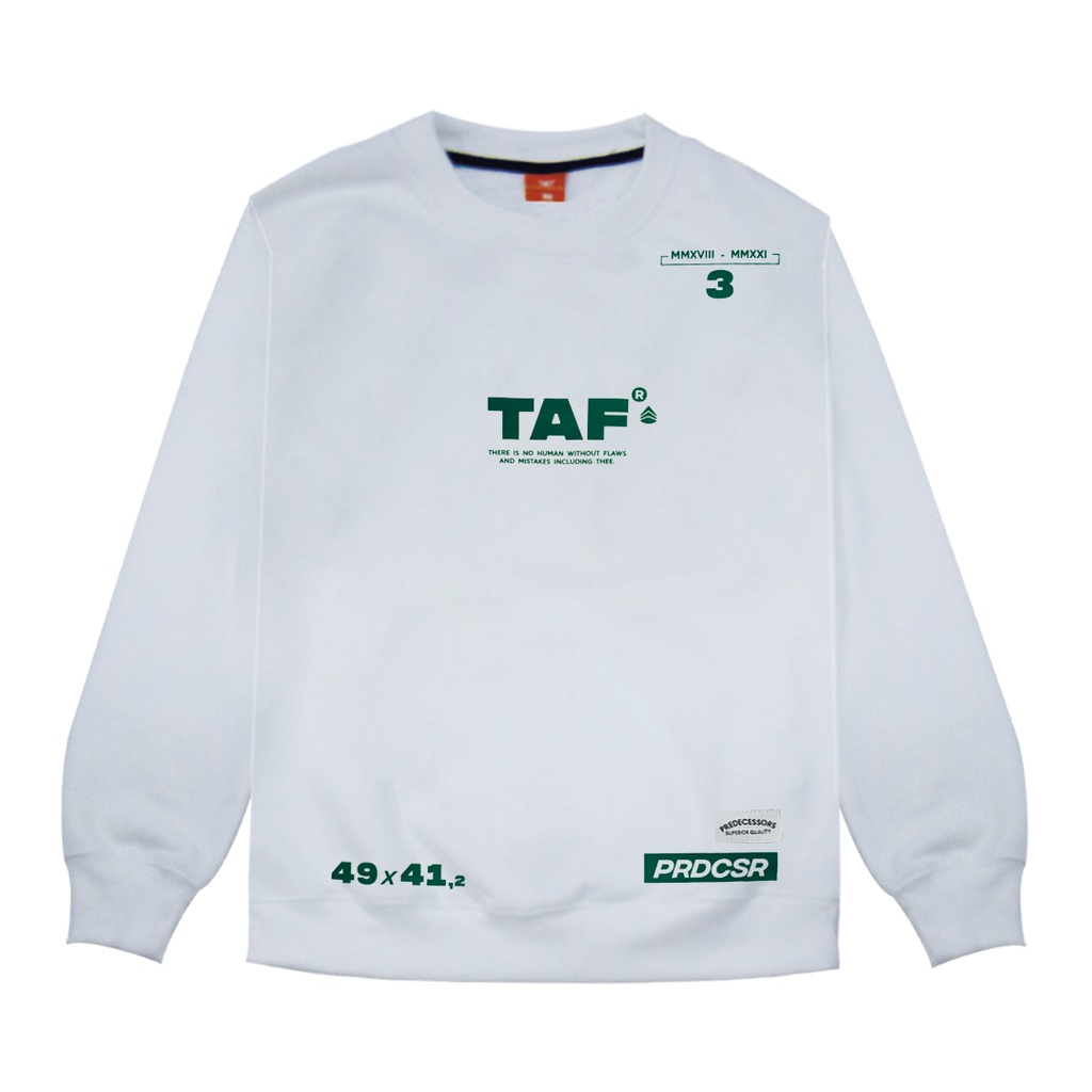 Predecessors Taf Sweatshirt Crewneck Sweater Crewnumb White