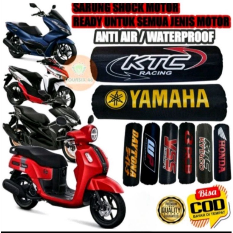 SARUNG SHOCK motor matix dan motor vario,mio,supra,beat,universal aman dan nyaman di pakai d motor anda