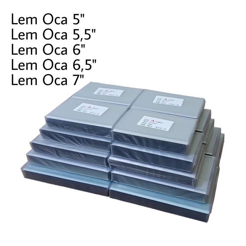 

LEM OCA KERING ADHESIVE UNIVERSAL 4.5 / 5.0 / 5.5 / 6.0 / 6.5 / 7.0 LEM UNTUK TOUCHSCREEN