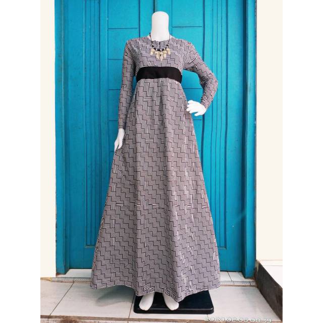 Gamis batik katun adem halus