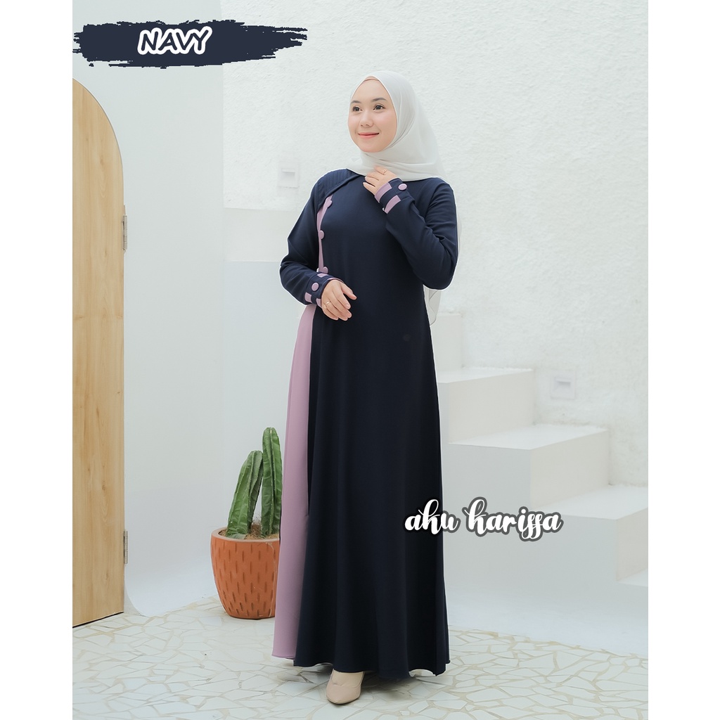 Gamis Aku Karissa Terbaru Fazila Dress Muslim Polos