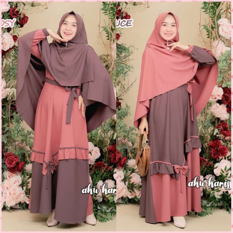 READY YUNISA SET SYAR'I AKU KARISSA ORI//GAMIS BEST SELLER WARNA BARU-4