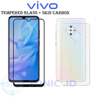Tempered Glass Vivo S1 S1 Pro Z1 Pro Skin Carbon Anti