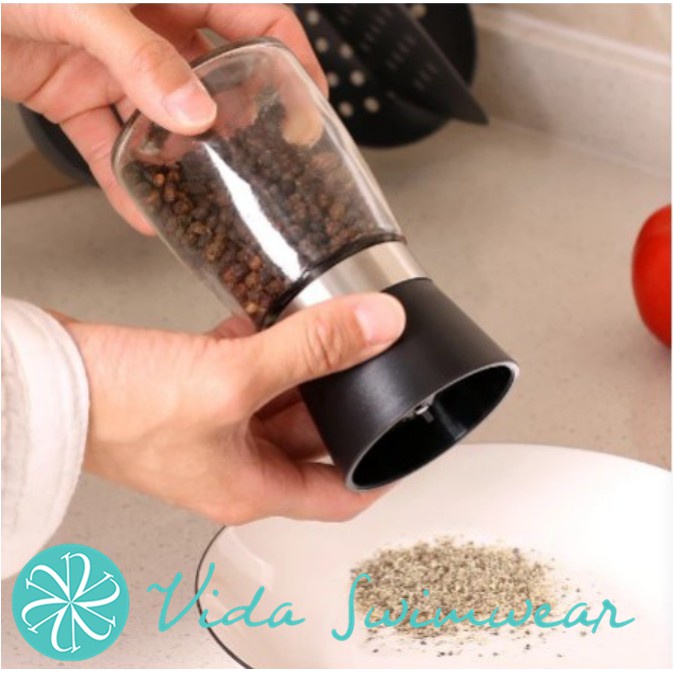 Pepper Grinder Botol Kaca Penggiling Bumbu Lada Rempah-rempah