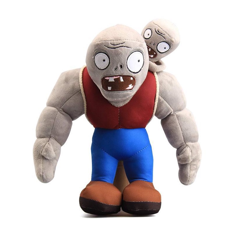 30cm Cartoon Plant VS Gargantuar Zombie Plush Toys PVZ Gargantuar Plush Soft Stuffed Toys Doll Gifts For Kids Children