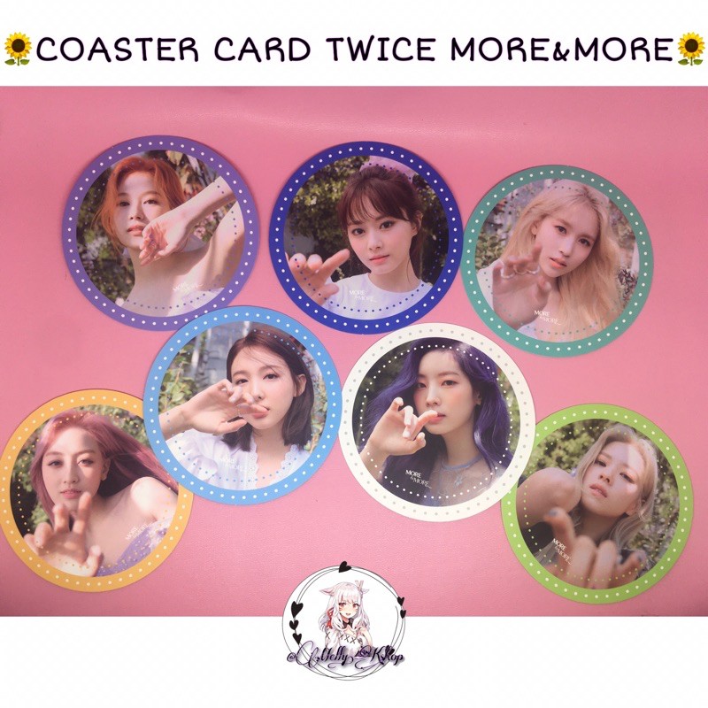 [COASTER CARD] TWICE ALBUM MORE&MORE MORE CC PC SANA TZUYU DAHYUN