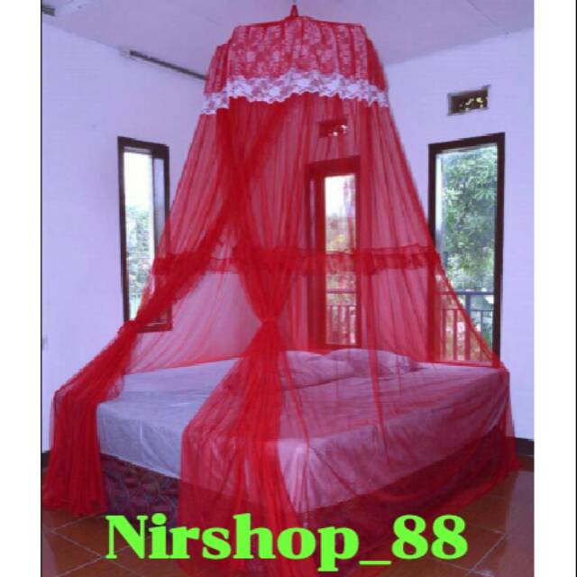 Kelambu gantung "JODHA" merah